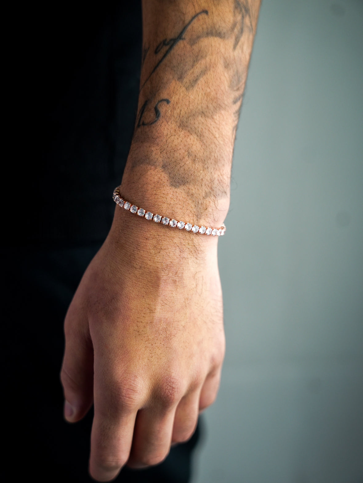 Iced Tennisarmband Rose Gold