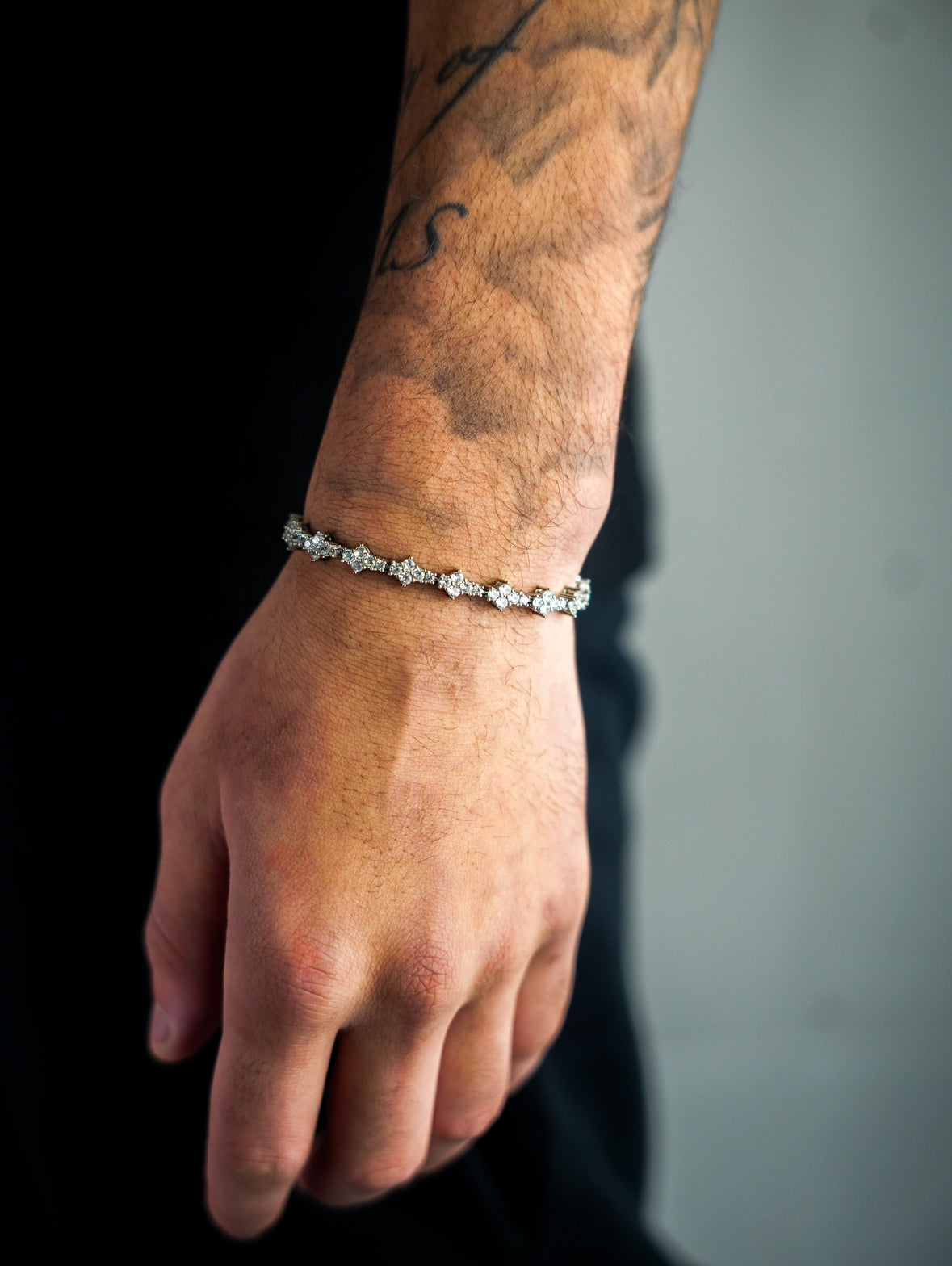Iced Cross Silver