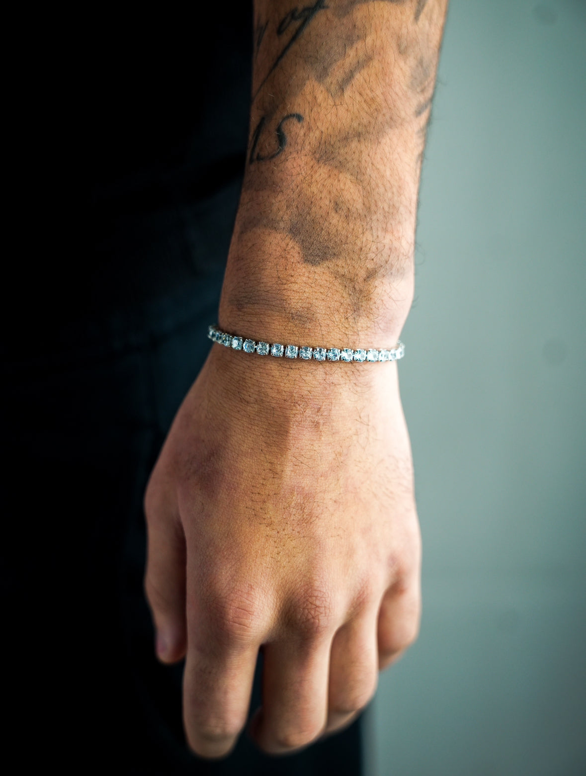 Iced Tennisarmband Silver