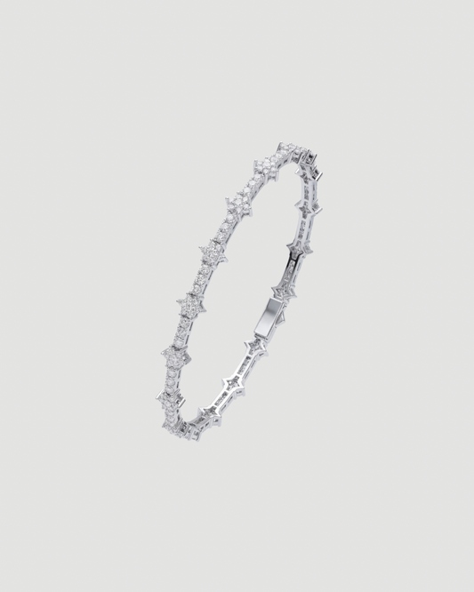 Iced Cross Silver