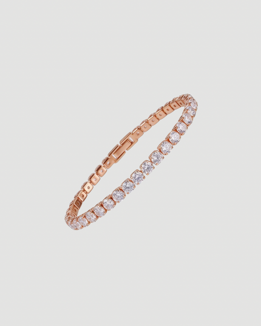 Iced Tennisarmband Rose Gold