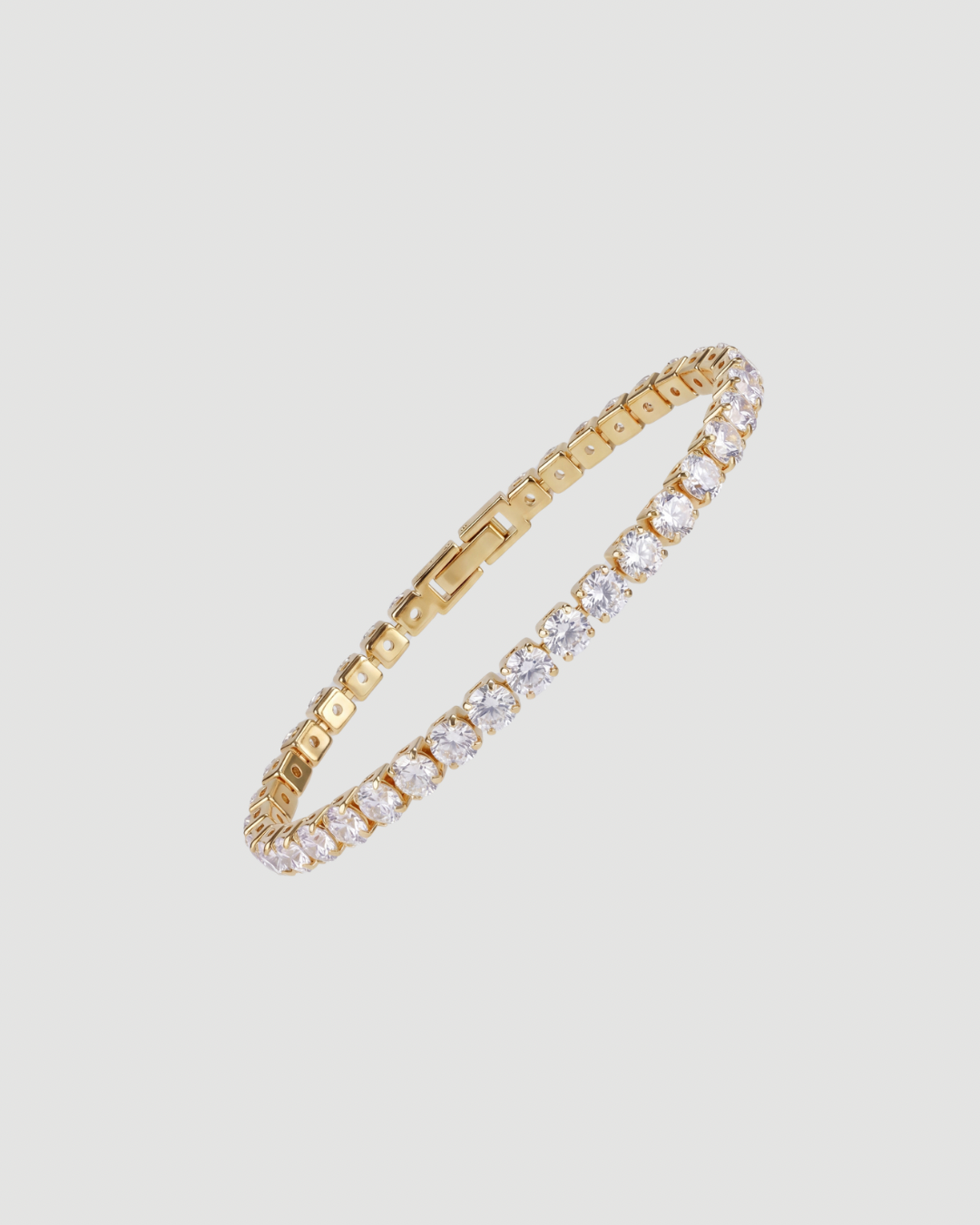 Iced Tennisarmband Gold