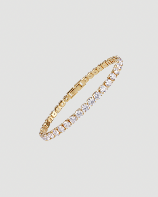 Iced Tennisarmband Gold