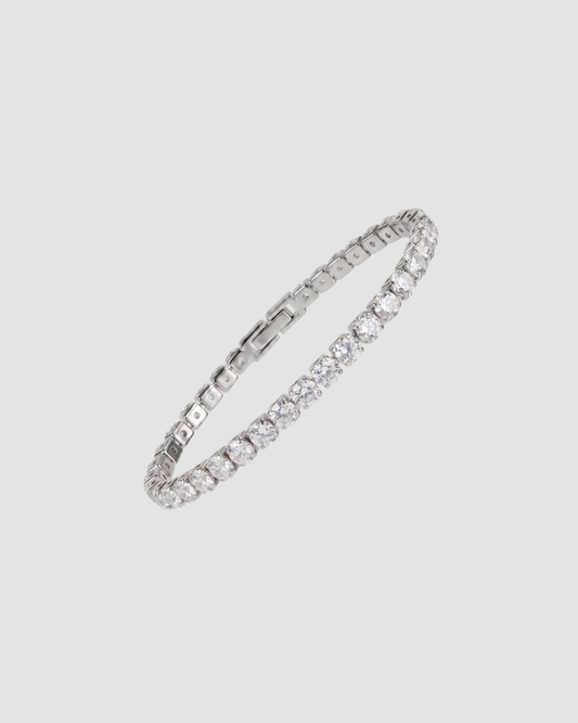Iced Tennisarmband Silver