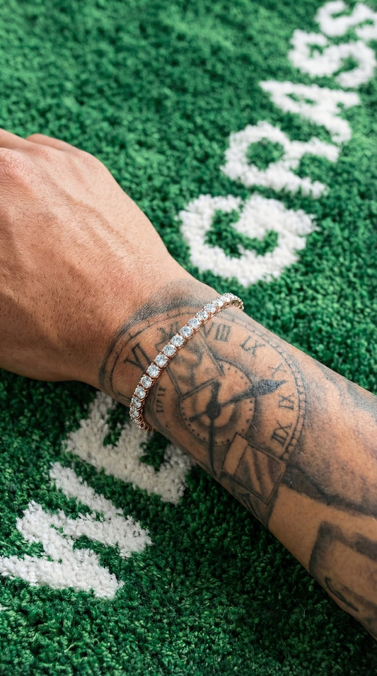 Iced Tennisarmband Rose Gold