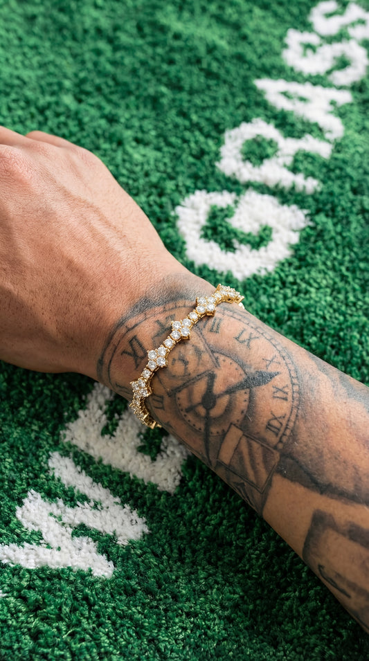 Iced Cross Gold