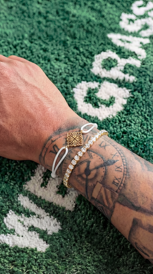 Iced Tennisarmband Gold